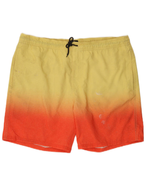Shorts de natação masculino Rip Curl XL amarelo colorblock