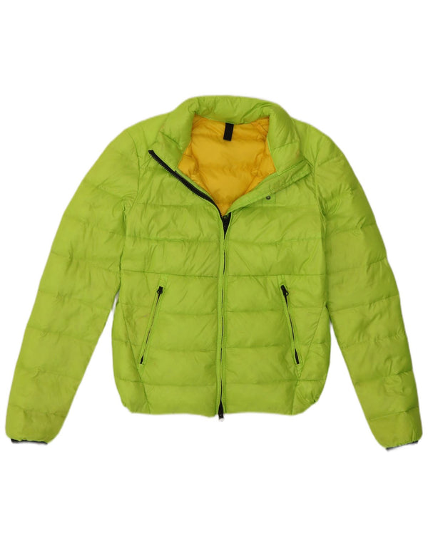 Jaqueta acolchoada feminina Blauer UK 10 pequena poliamida verde