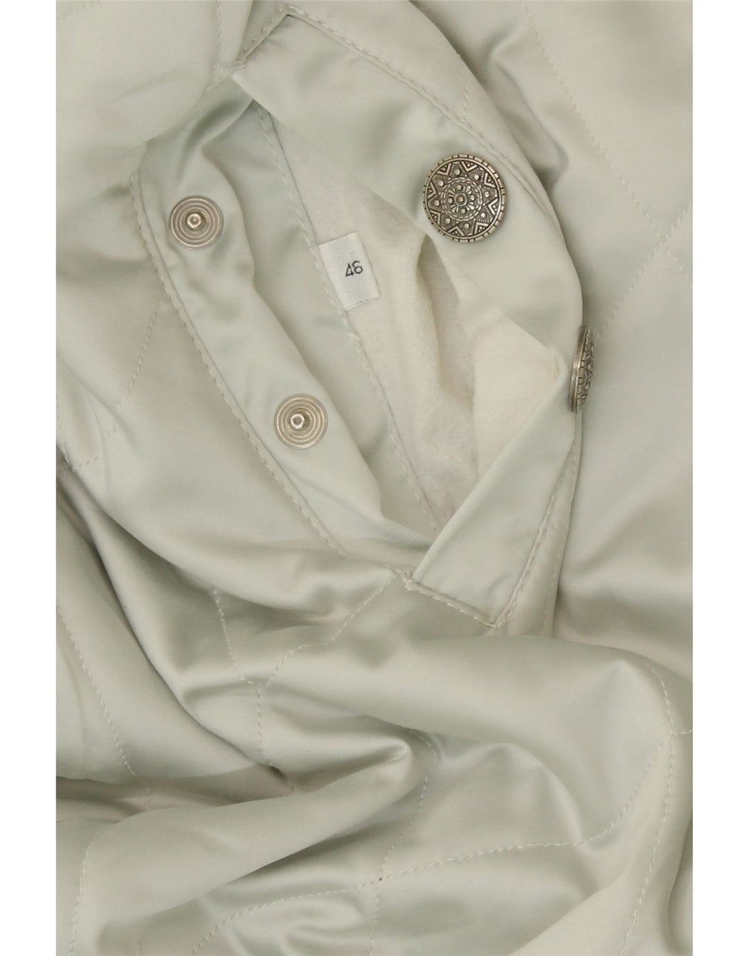 BELFE & BELFE Womens Hooded Quilted Jacket IT 46 Large Blue Vintage Belfe & Belfe and Second-Hand Belfe & Belfe from Messina Hembry 