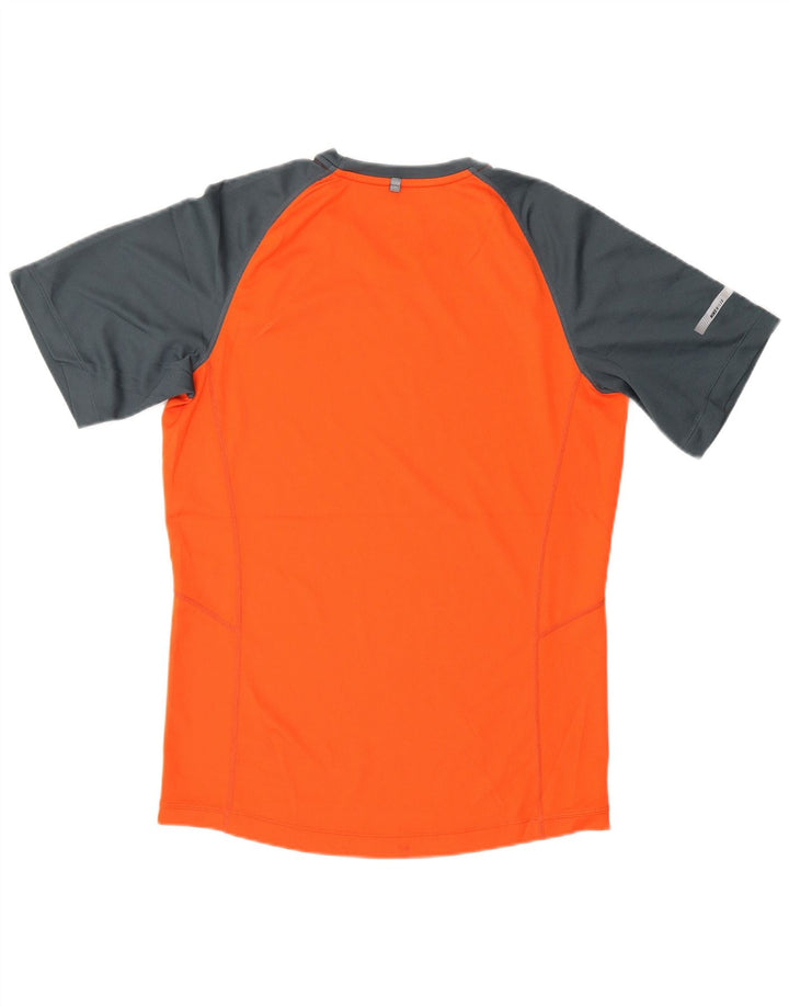 Camiseta Nike Masculina Dri Fit Top Pequeno Bloco Colorido Laranja