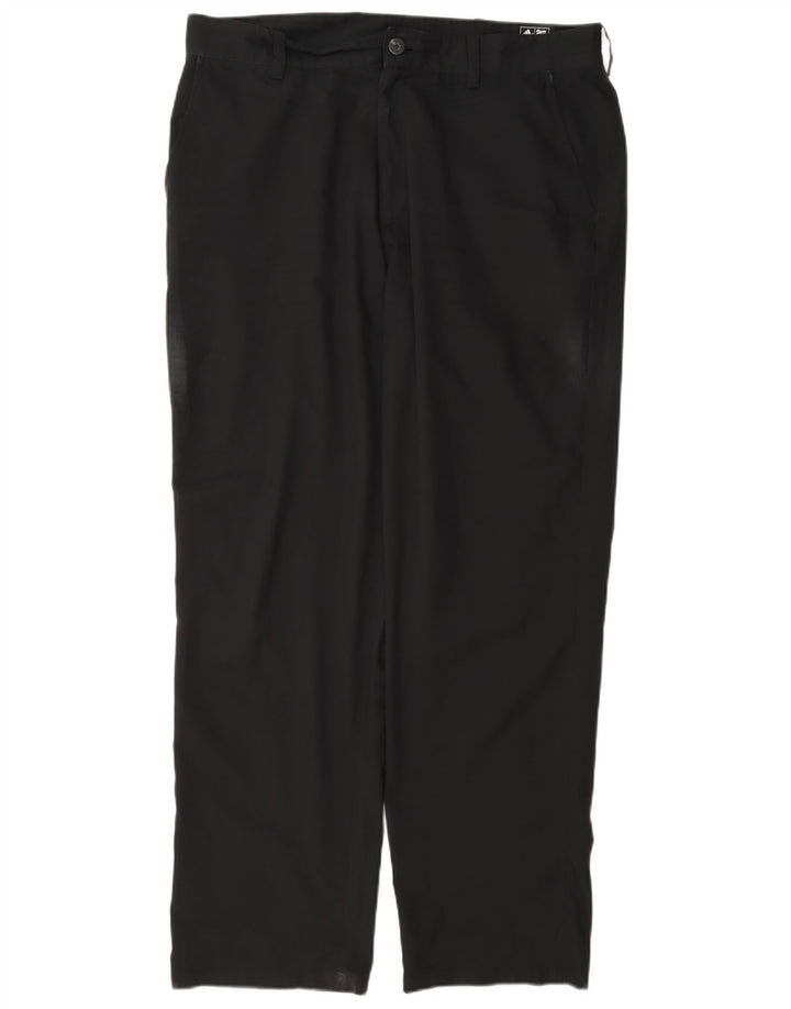 Calça Chino Reta Masculina Adidas W36 L30 Poliéster Preto