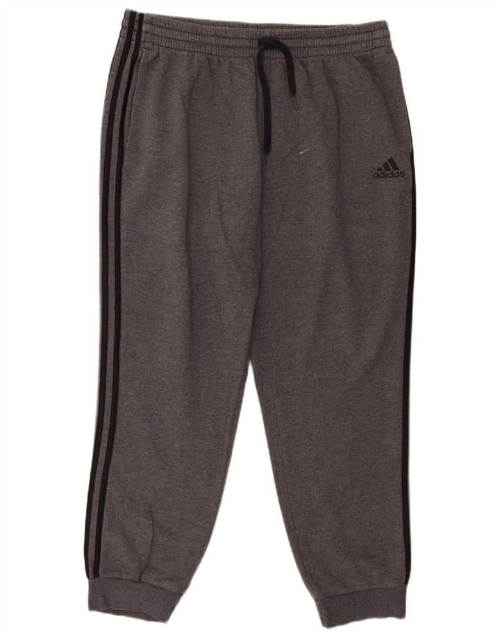 Calças de treino masculinas ADIDAS XL cinza algodão