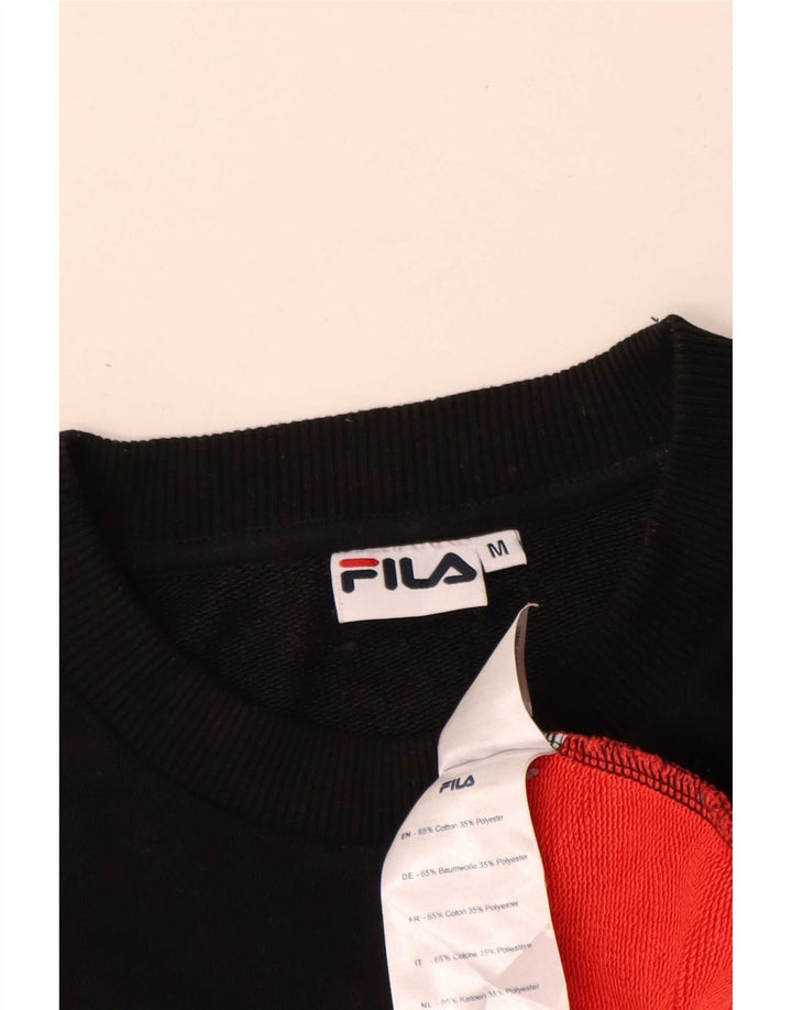 Fila Womens Graphic Sweatshirt Jumper UK 14 Médio Multicolorido