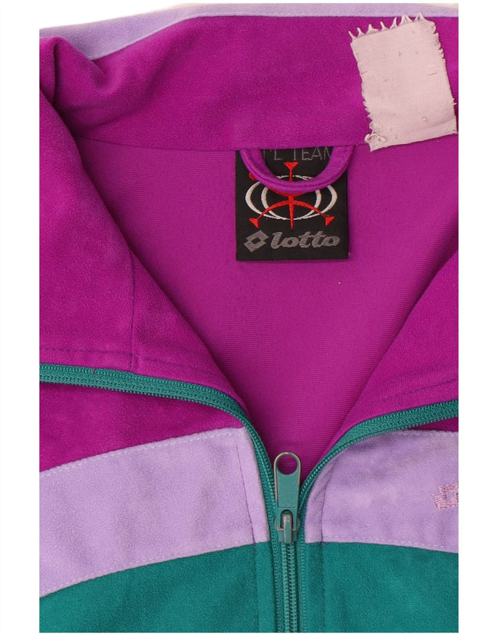LOTTO Jaqueta masculina de agasalho grande bloco colorido multicolorido