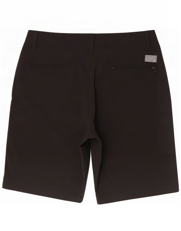 Volcom Mens Chino Shorts Grande W34 Poliéster Preto
