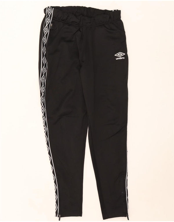 Umbro Mens Graphic Tracksuit Calças Grande Poliéster Preto