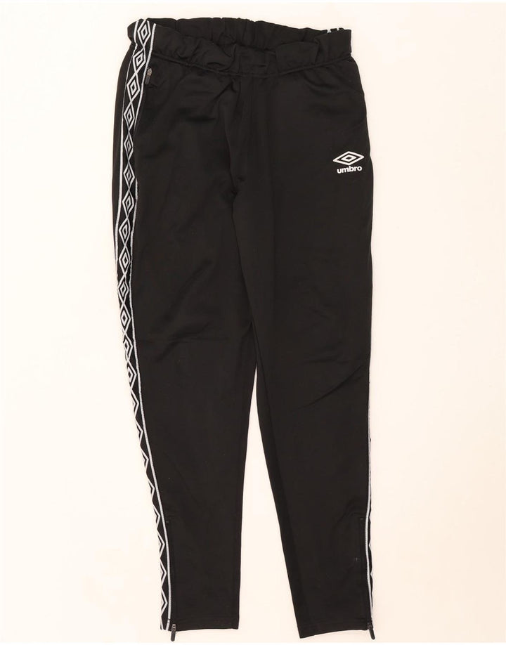 Umbro Mens Graphic Tracksuit Calças Grande Poliéster Preto