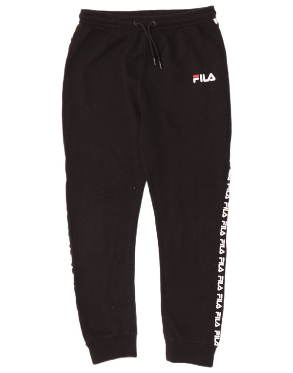 Fila Boys Graphic Calças de treino joggers 13-14 anos preto poliéster