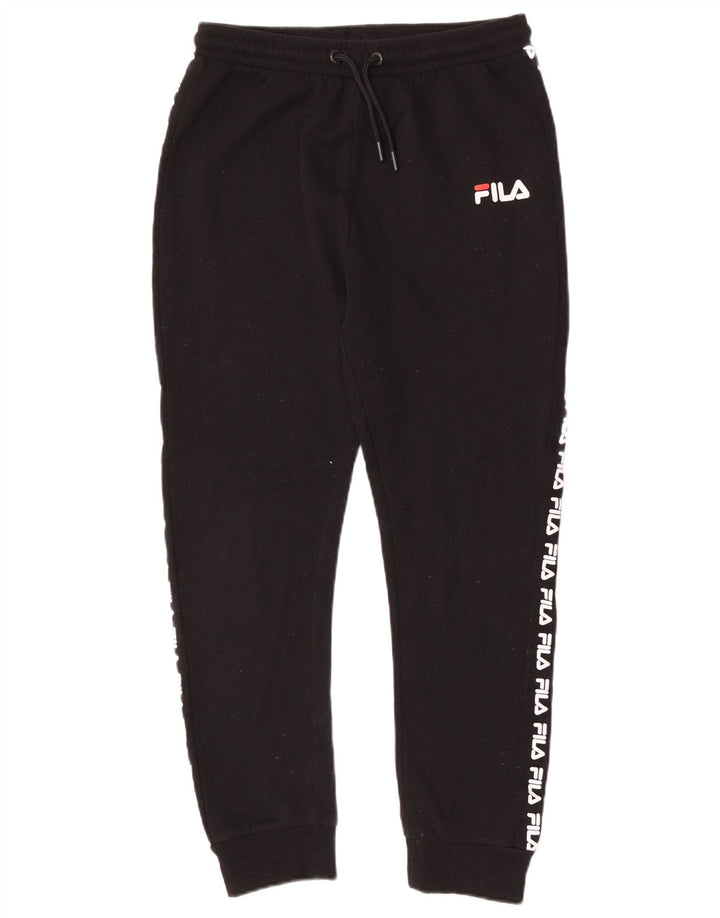 Fila Boys Graphic Calças de treino joggers 13-14 anos preto poliéster