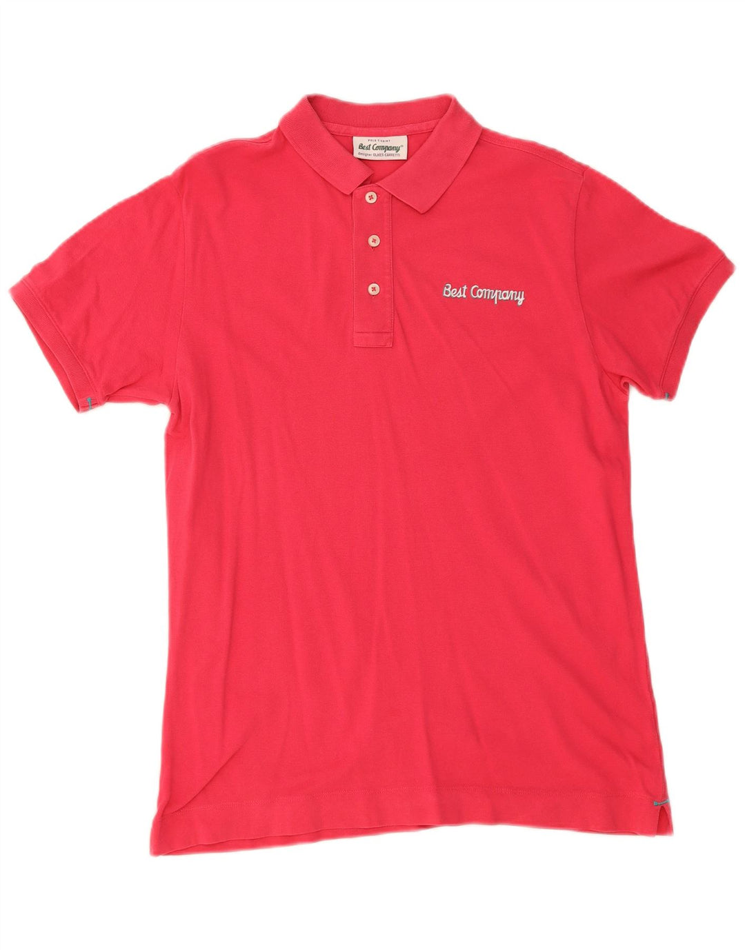 Camisa polo masculina BEST COMPANY médio algodão rosa