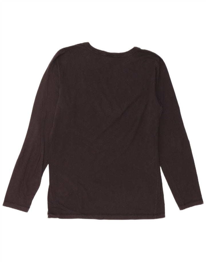 Top feminino PUMA manga comprida UK 18 XL algodão preto