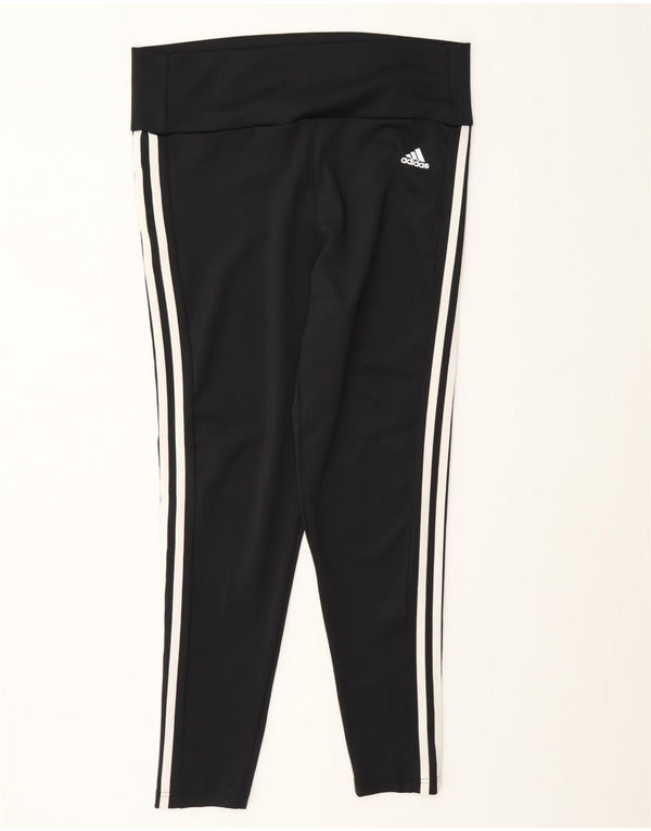 Leggings Adidas Aeroready Femininas UK 16/18 Grande Poliéster Preto