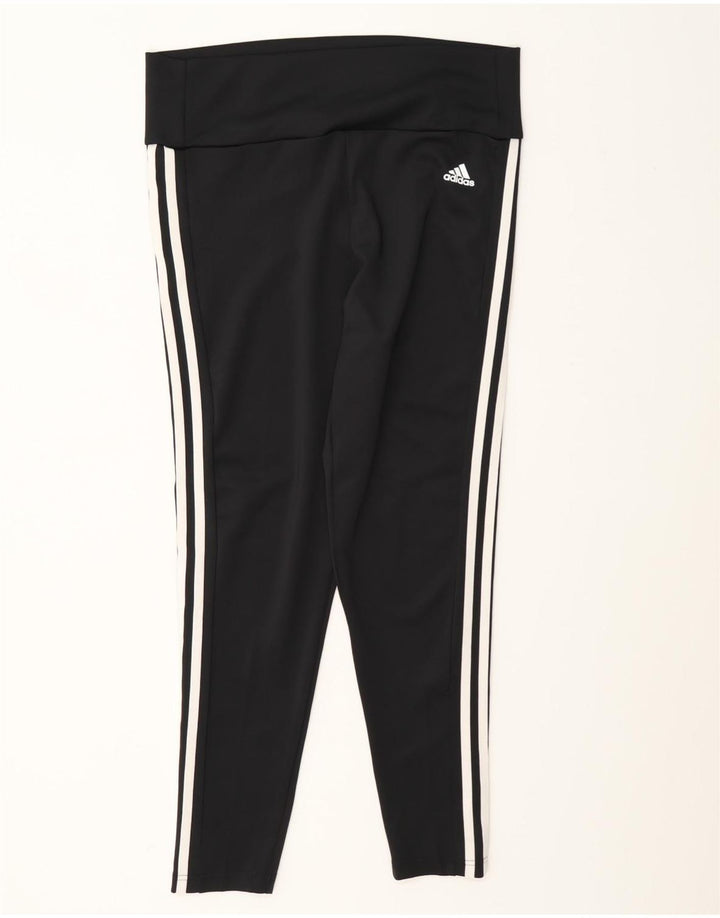 Leggings Adidas Aeroready Femininas UK 16/18 Grande Poliéster Preto