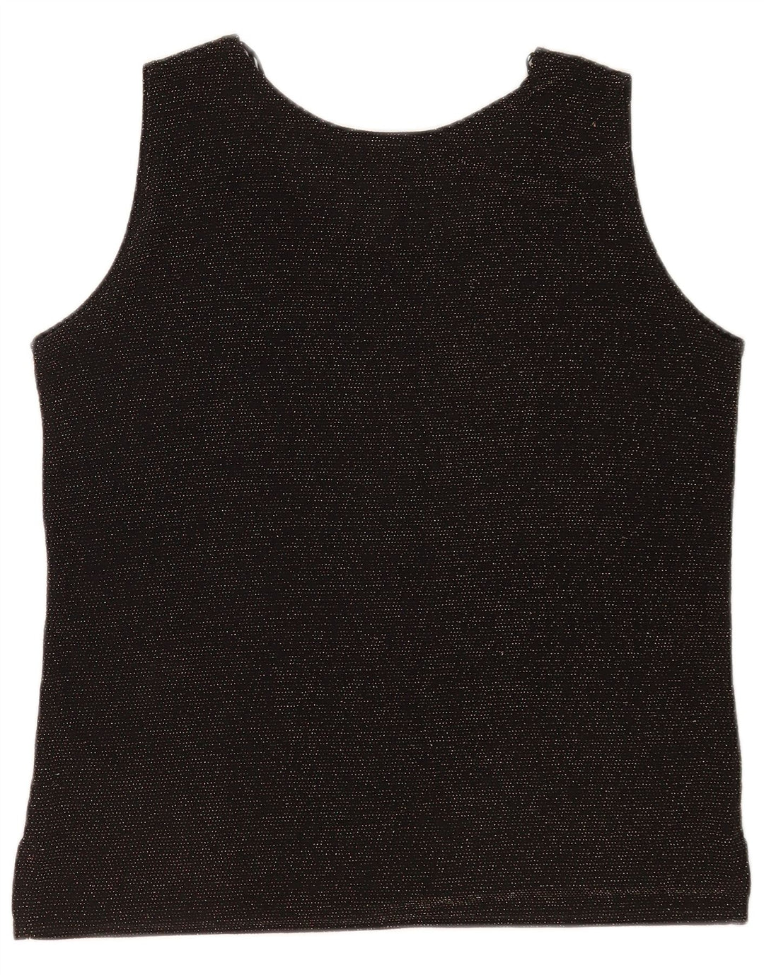 Blusa feminina sem mangas Gerard UK 14 médio preto manchado