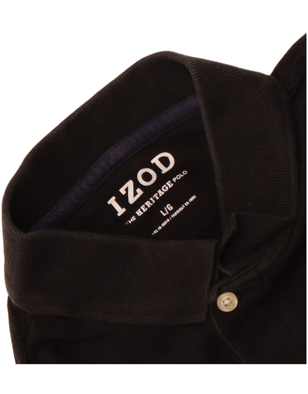 Camisa polo masculina IZOD grande preta