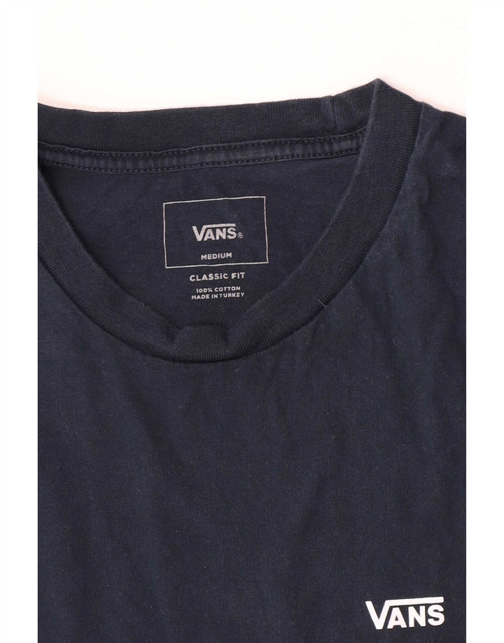 Camiseta Vans Masculina Classic Fit Top Médio Algodão Azul Marinho