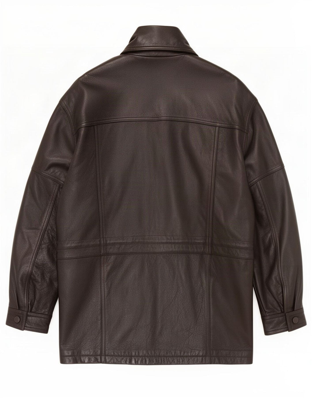 Casaco de couro masculino Kartel UK 40 grande marrom