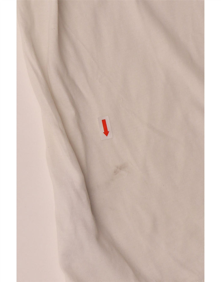 Camiseta feminina BELSTAFF UK 16 grande algodão branco