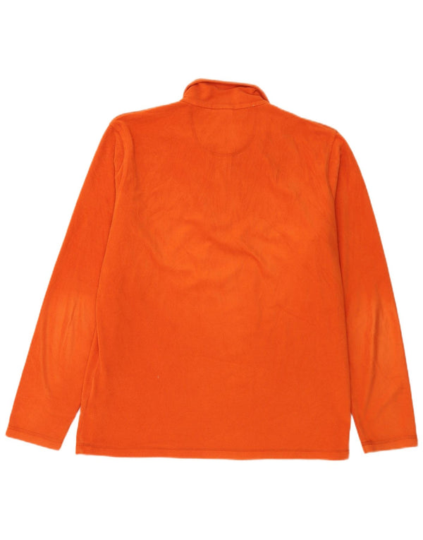 Diadora Mens Zip Neck Fleece Jumper XL Laranja
