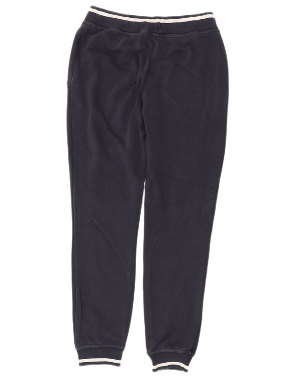 Calça de treino feminina Adidas Joggers UK 8 pequeno algodão azul marinho