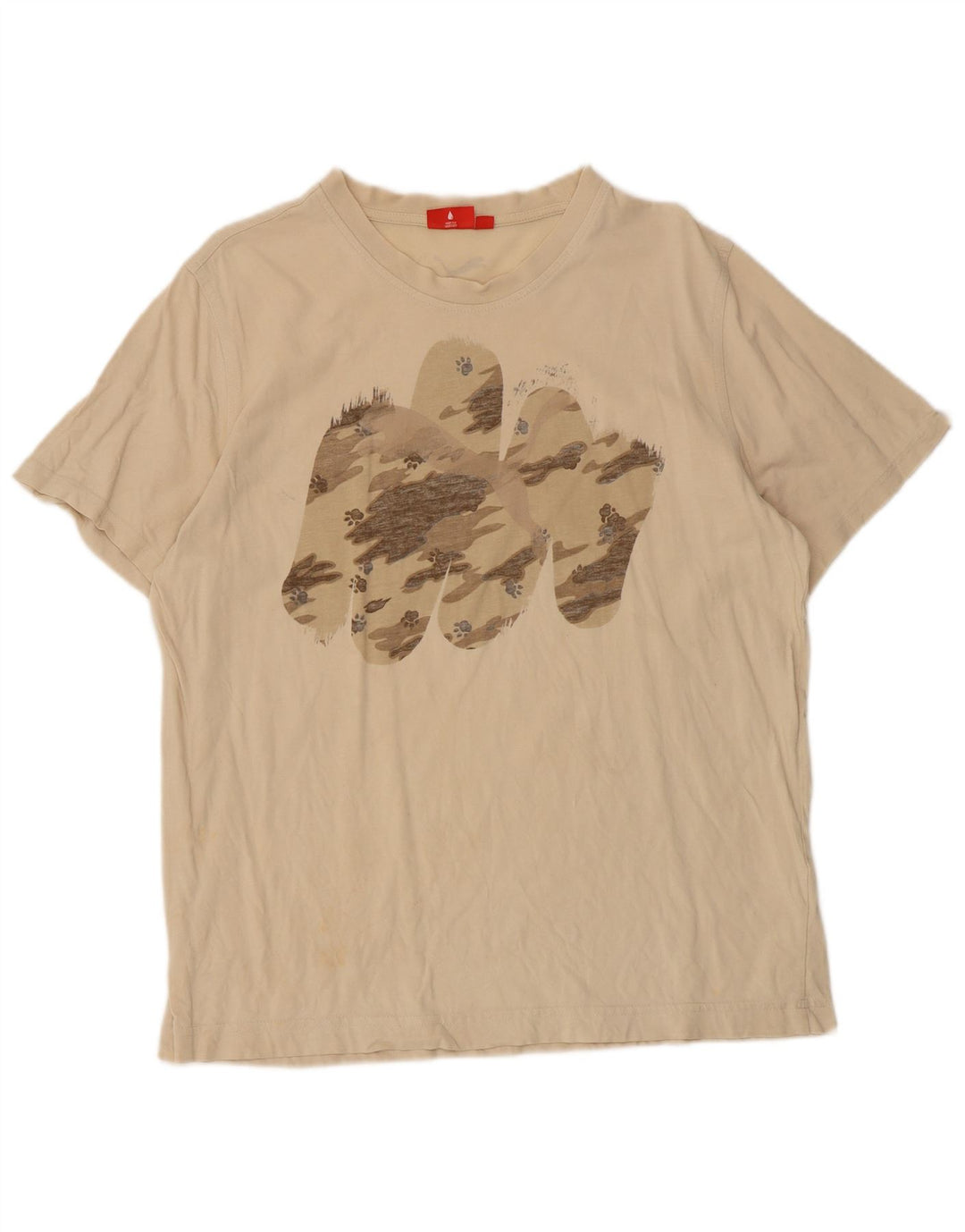 Puma Camiseta Masculina Graphic Top Grande Bege