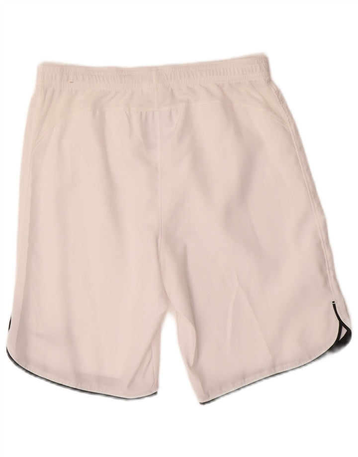NIKE Boys Dri Fit Sport Shorts 12-13 anos grande poliéster branco