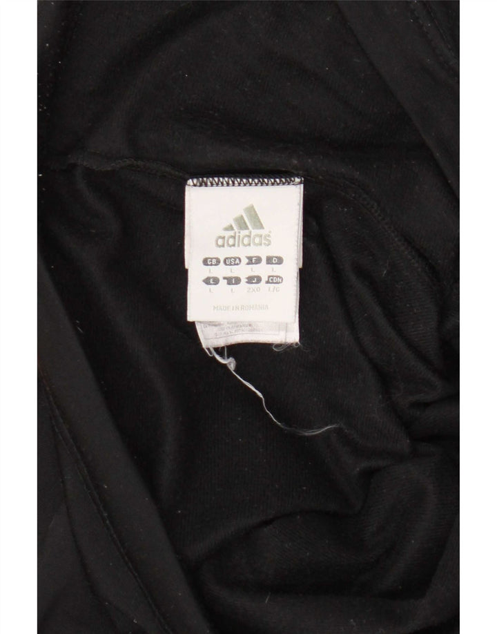 Calça de treino feminina Adidas UK 16 grande poliéster preto