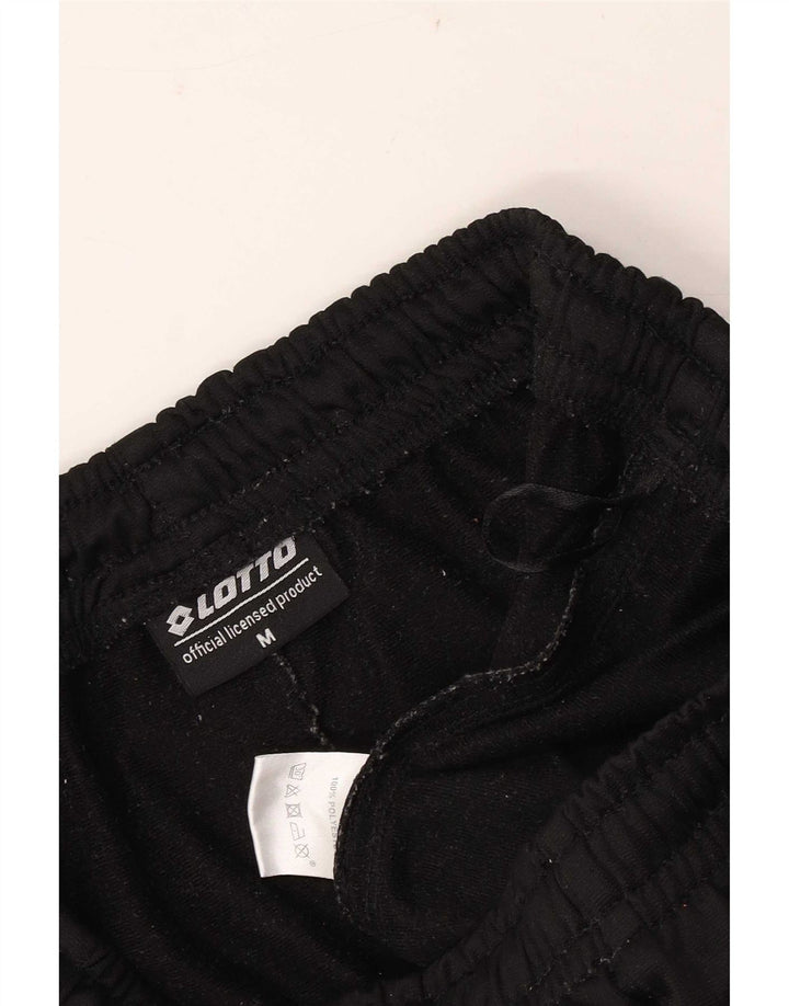 Lotto Mens Calças de treino Joggers poliéster preto médio