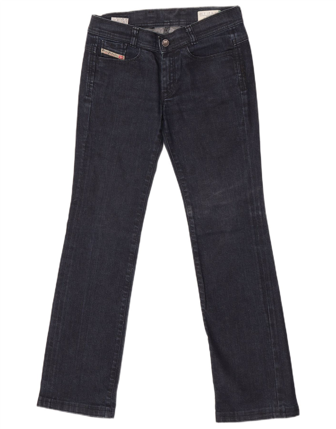 Jeans feminino Diesel Soozy Straight W27 L32 azul marinho algodão