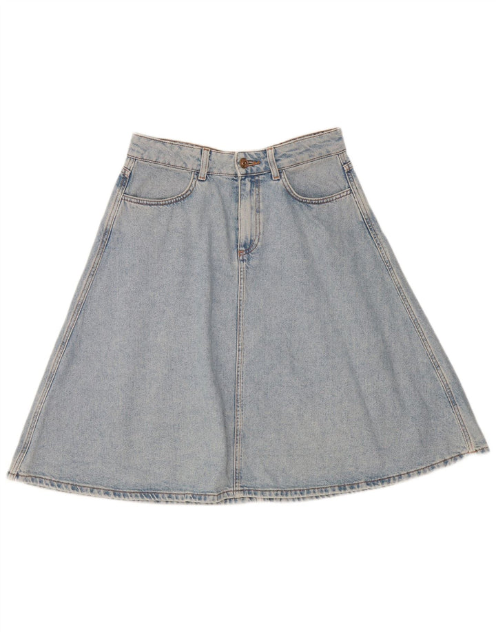 Saia jeans feminina Zara médio W28 azul