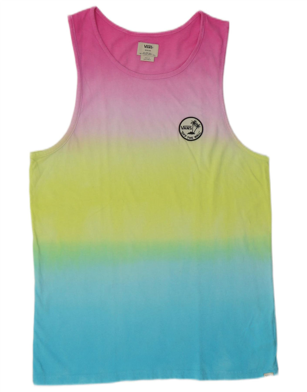 Vans Masculino Colete Top Médio Multicolorido Colorblock Algodão
