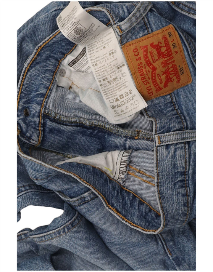 LEVI'S Feminino 531 Tapered Jeans W30 L30 Azul Algodão
