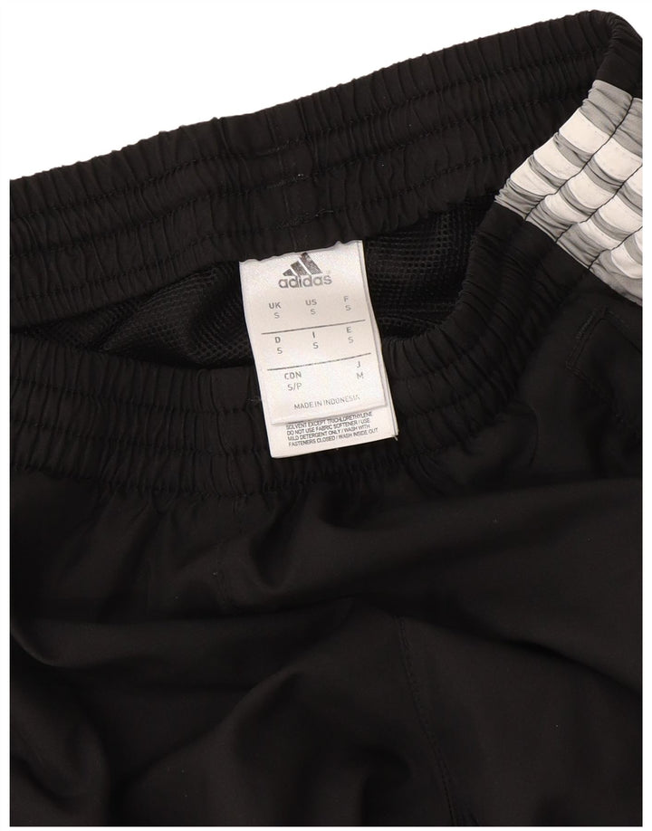 Calça de treino masculina Adidas Joggers pequeno preto colorblock poliéster