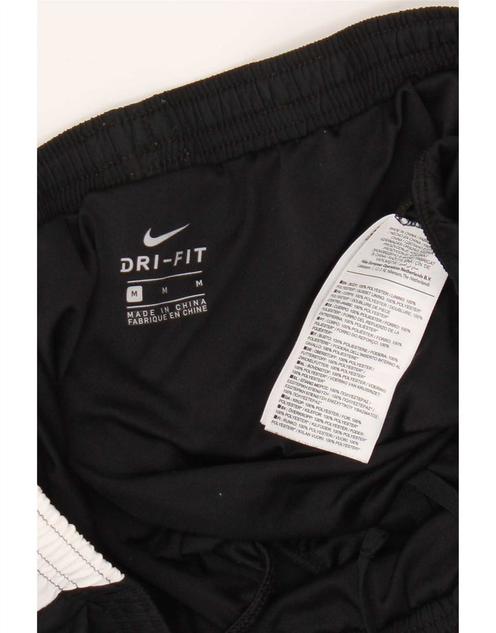 Shorts esportivos femininos Nike Dri Fit UK 14 médio preto colorblock poliéster