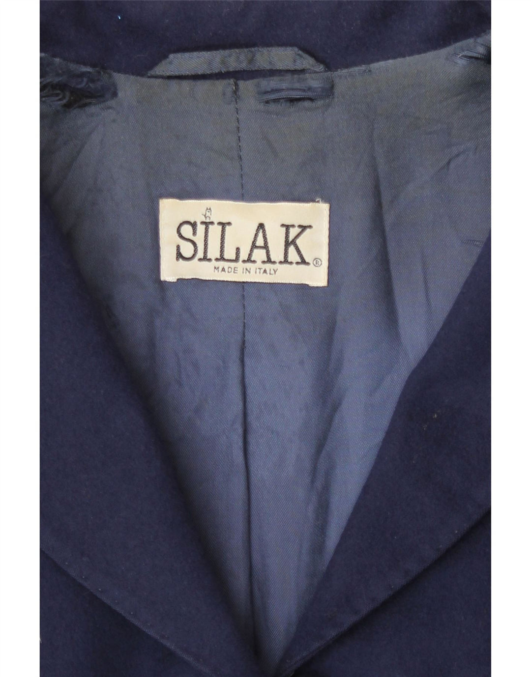 Jaqueta Blazer Feminina Vintage Longline com 3 Botões UK 14 Azul Marinho Médio