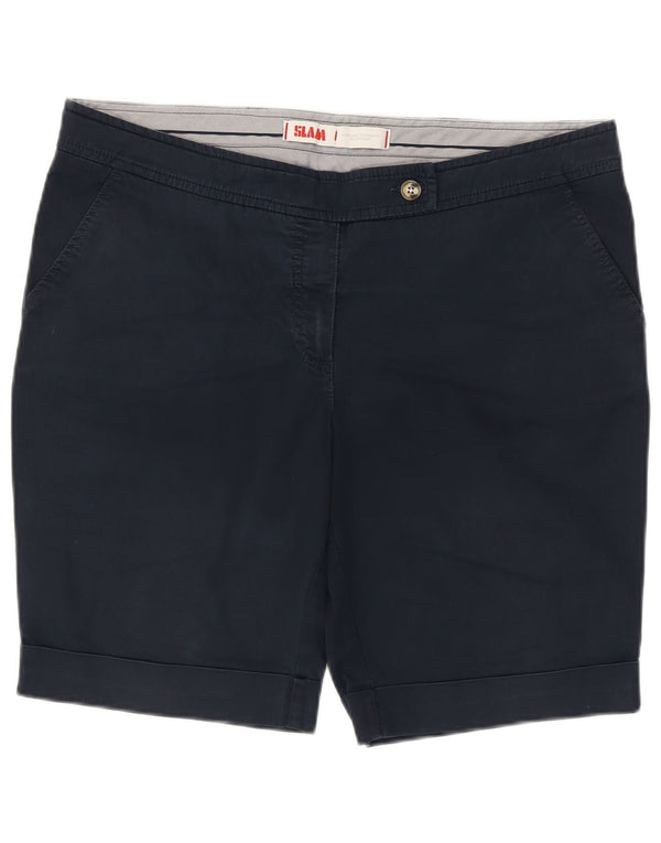 Slam Mens Chino Shorts IT 48 Médio W38 Azul Marinho Algodão