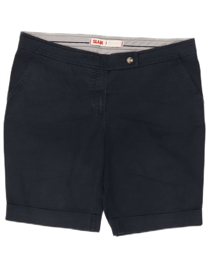 Slam Mens Chino Shorts IT 48 Médio W38 Azul Marinho Algodão