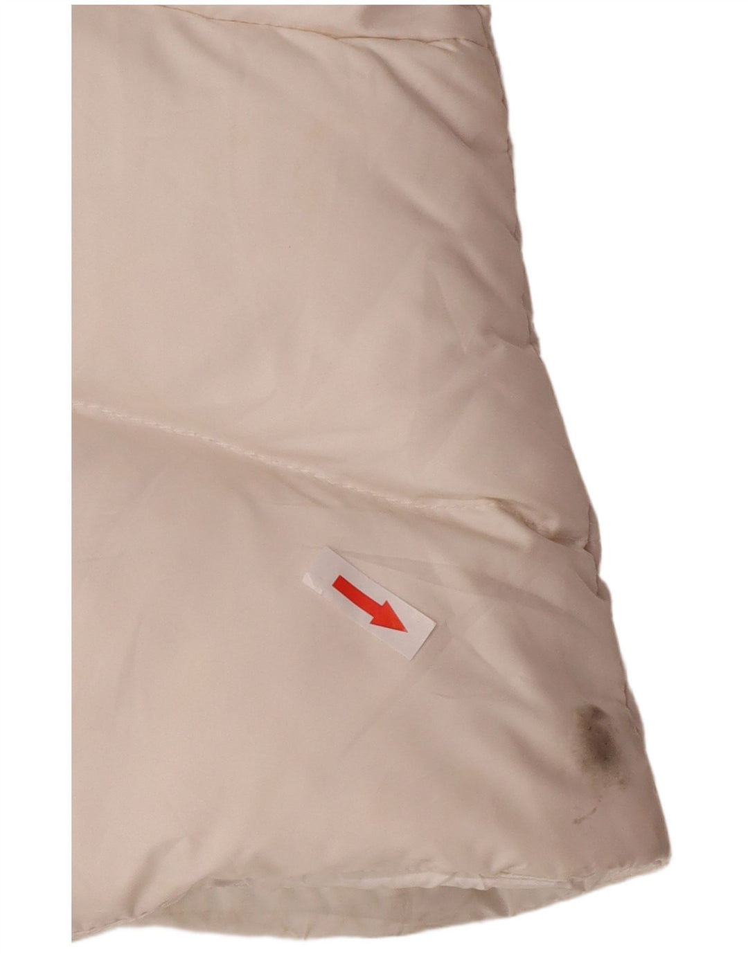 Colete acolchoado com capuz feminino Nike UK 12/14 médio branco poliéster