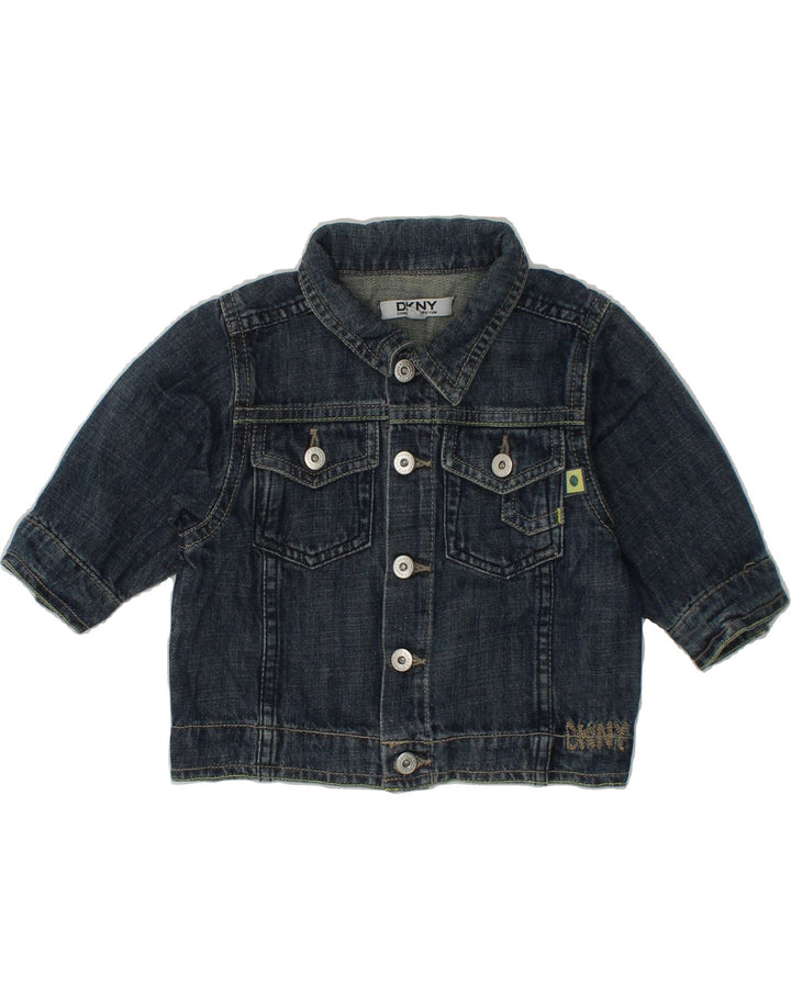 DKNY Baby Boys Denim Jacket 3-6 Months Blue Cotton Vintage Dkny and Second-Hand Dkny from Messina Hembry 
