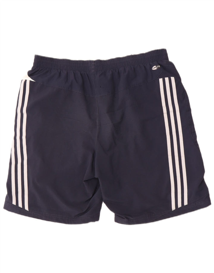 Adidas Masculino Climalite Sport Shorts Grande Azul Marinho Colorblock Poliéster
