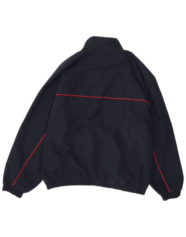Reebok Mens Tracksuit Top Jacket XL Azul Marinho Poliéster