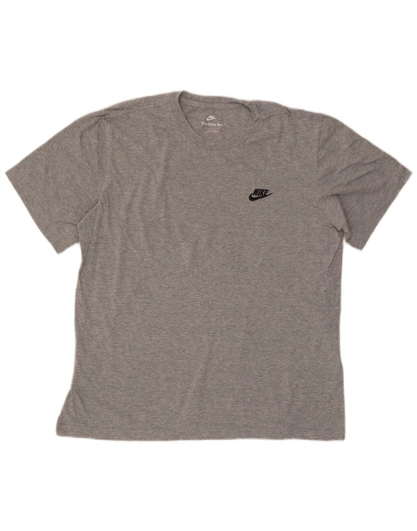 Camiseta masculina Nike Top cinza médio manchado