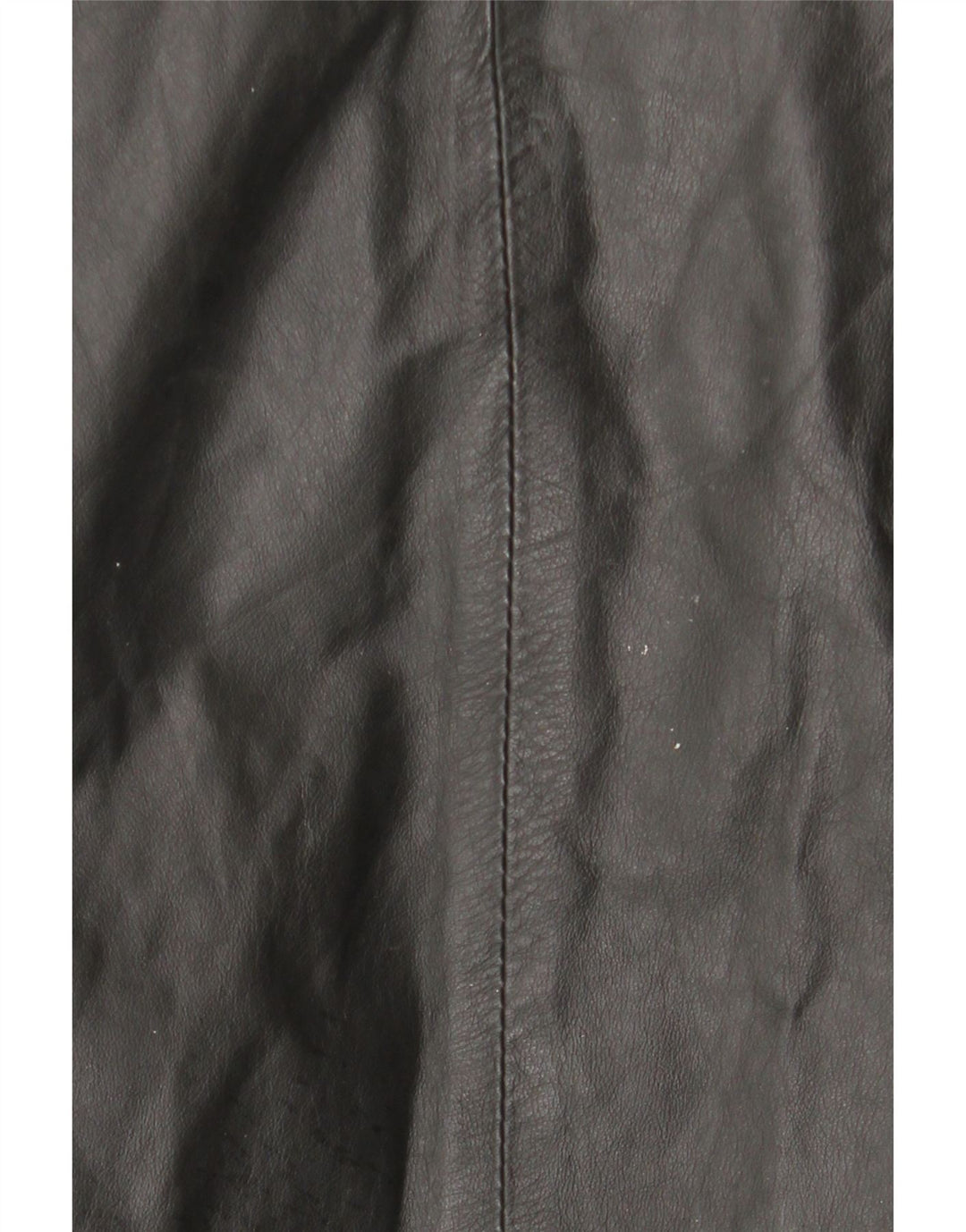 Casaco de couro com capuz feminino vintage IT 44 couro preto médio
