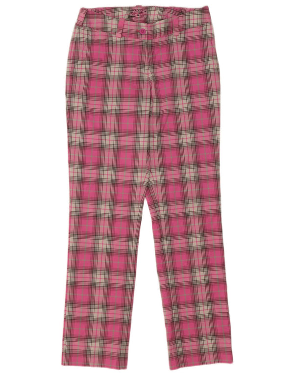 Calça Nike Dri Fit Straight Chino Feminina UK 8 Pequena W28 L32 Rosa Check
