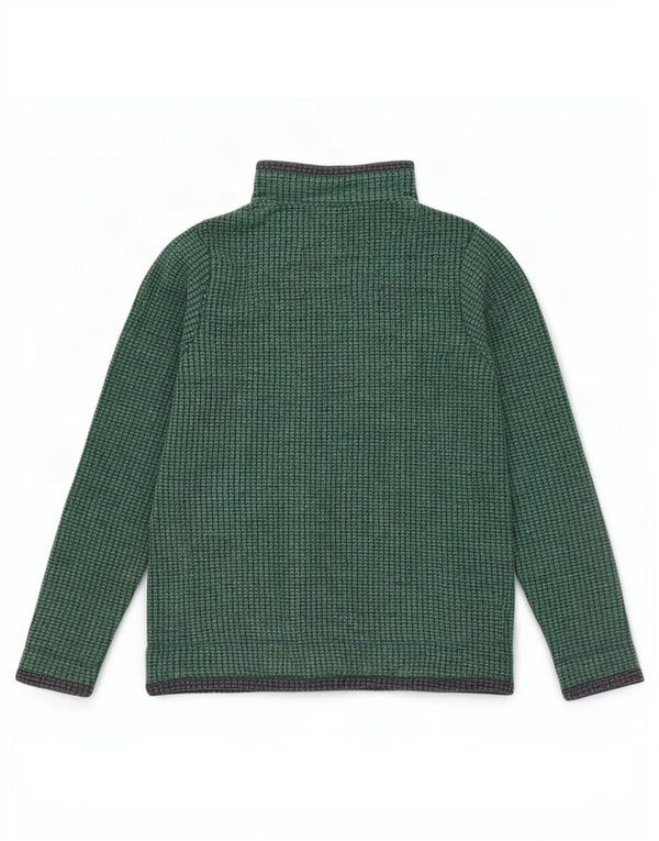 Weird Fish Womens Zip Neck Fleece Jumper Reino Unido 14 Grande Poliéster Verde
