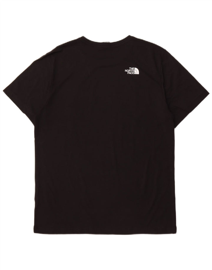 Camiseta gráfica masculina THE NORTH FACE top grande de algodão preto