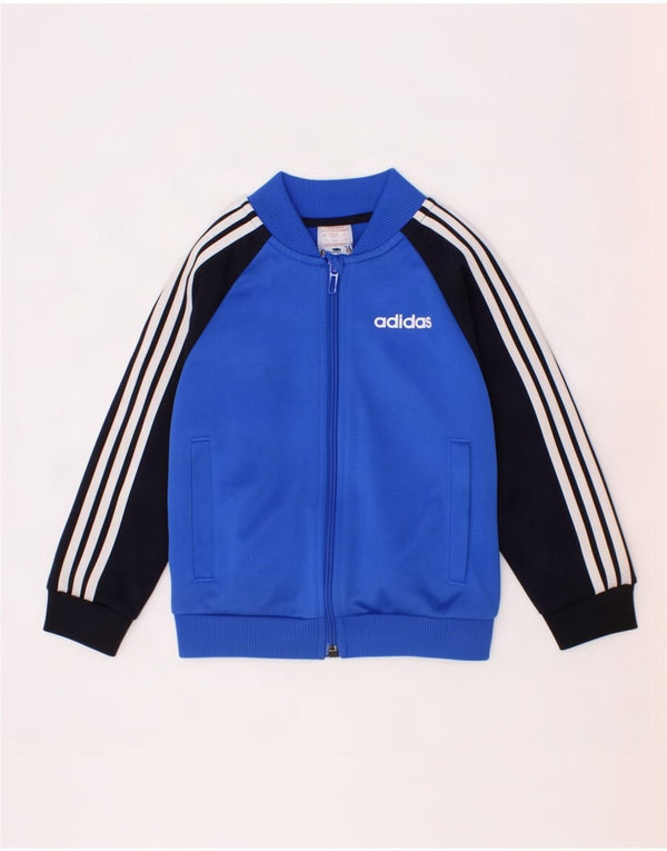 Jaqueta Adidas Meninos Treino Top 2-3 Anos Azul Colorblock Poliéster