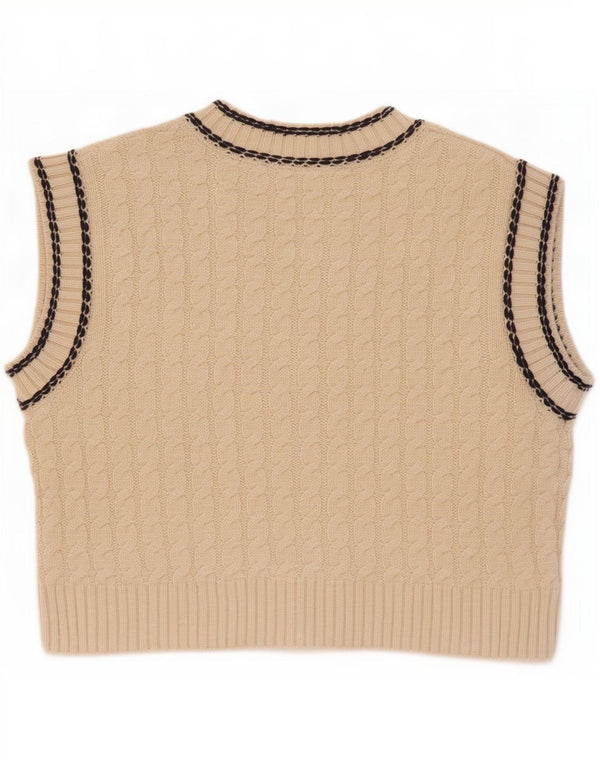 Regata Zara Girls Crop Vest 13-14 Anos Poliéster Bege