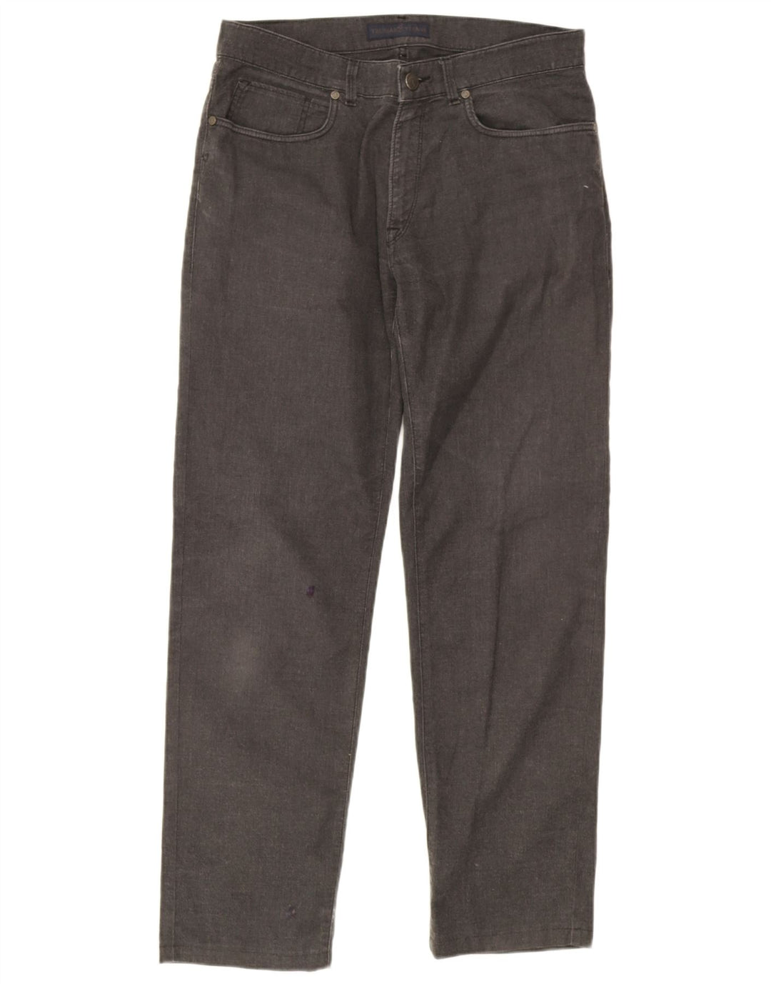 Calça casual reta masculina Trussardi W35 L30 cinza
