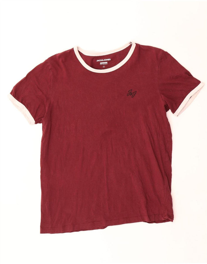 Camiseta masculina Jack & Jones Regular Fit Top Médio Algodão Marrom